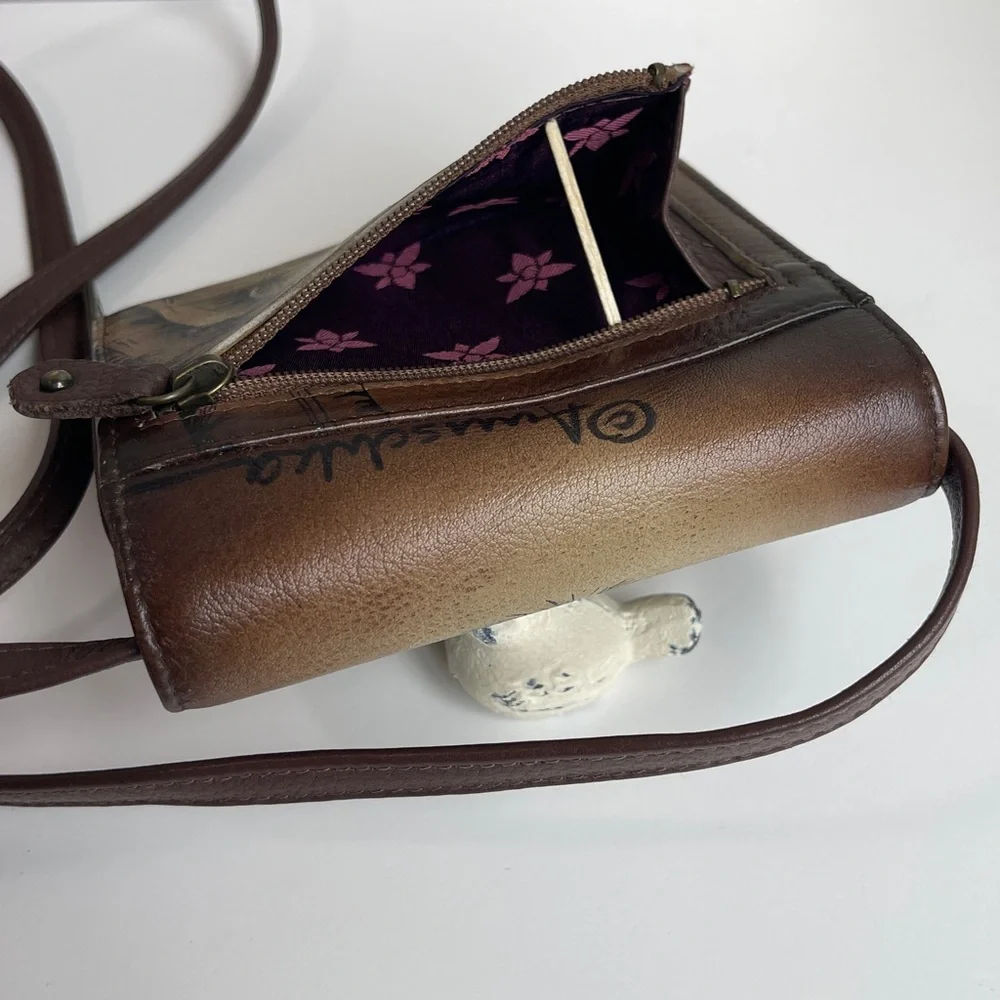 Anuschka RFID Genuine Leather Wallet Crossbody